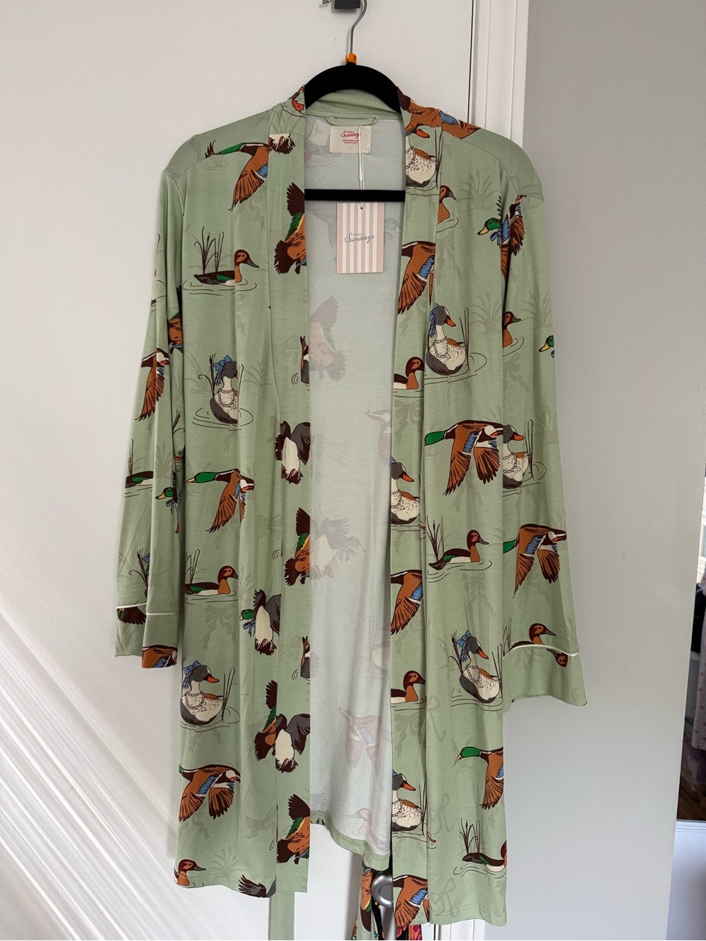 In My Sundays Fancy Fowl Robe